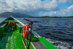 Carrying your bike along Loch Lein